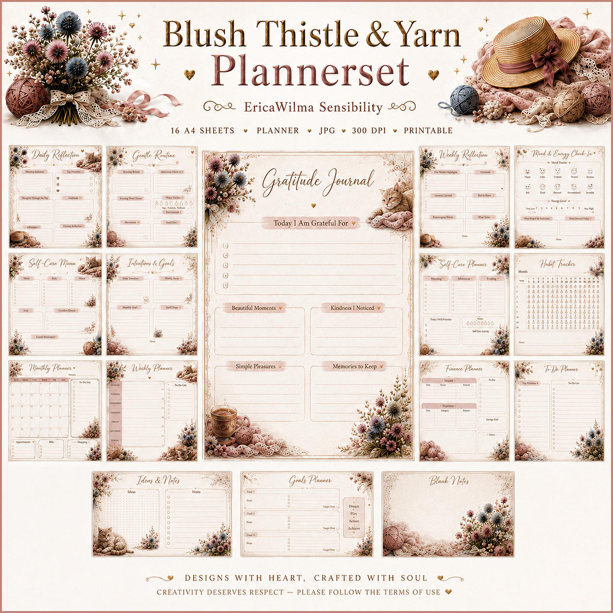 (image for) EW AI Plannerset Blush Tisttle and Yarn 2026